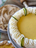 Blurred Limes Key Lime Pie